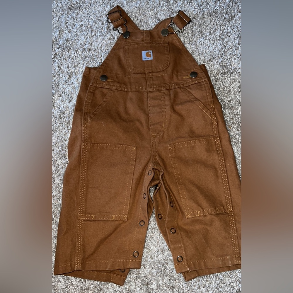 Carhartt 6 month tan bibs